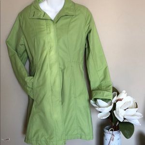 Eddie bauer light green jacket button up coat XS
